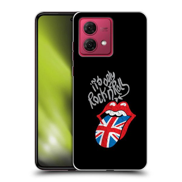 The Rolling Stones Albums Only Rock And Roll Distressed Soft Gel Case for Motorola Moto G84 5G
