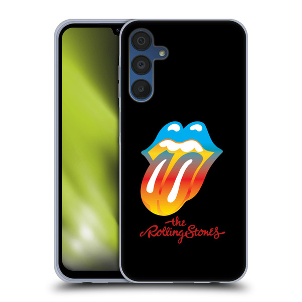The Rolling Stones Graphics Rainbow Tongue Soft Gel Case for Samsung Galaxy A15