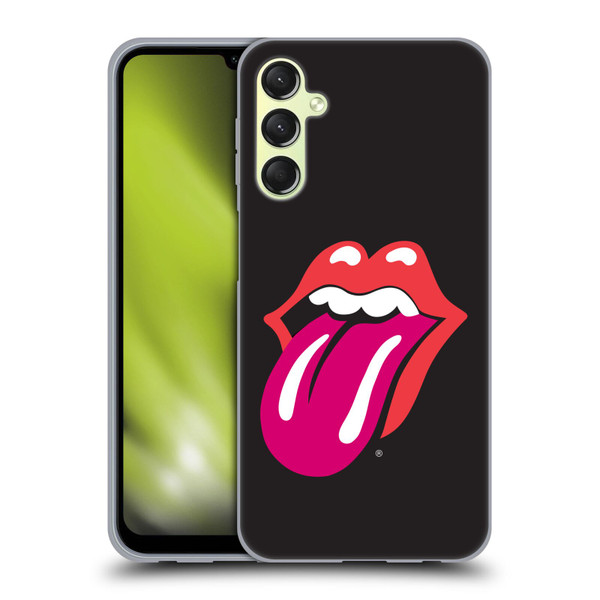The Rolling Stones Graphics Pink Tongue Soft Gel Case for Samsung Galaxy A24 4G / Galaxy M34 5G
