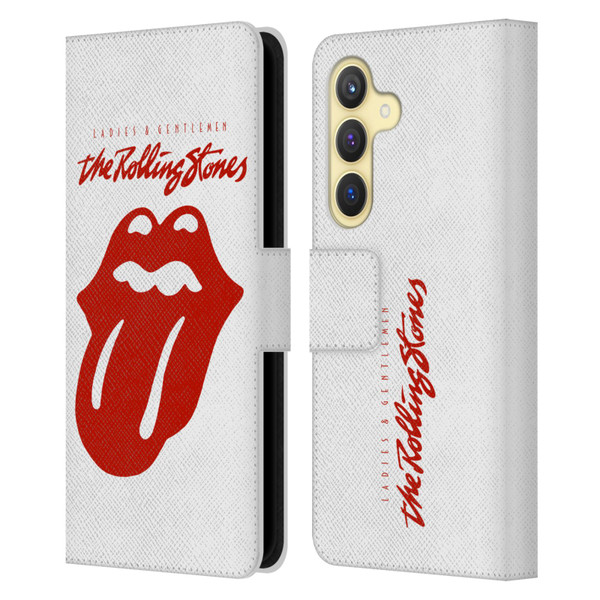 The Rolling Stones Graphics Ladies and Gentlemen Movie Leather Book Wallet Case Cover For Samsung Galaxy S24 5G
