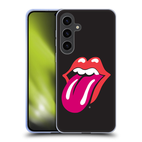 The Rolling Stones Graphics Pink Tongue Soft Gel Case for Samsung Galaxy S24+ 5G