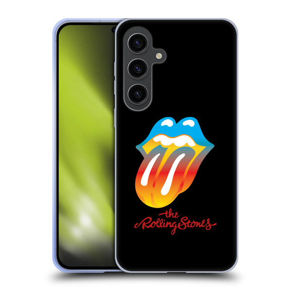The Rolling Stones Graphics Rainbow Tongue Soft Gel Case for Samsung Galaxy S24+ 5G