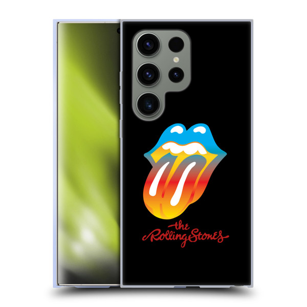 The Rolling Stones Graphics Rainbow Tongue Soft Gel Case for Samsung Galaxy S24 Ultra 5G