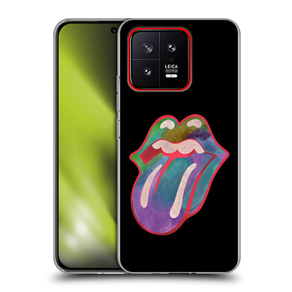 The Rolling Stones Graphics Watercolour Tongue Soft Gel Case for Xiaomi 13 5G