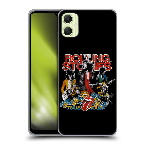 The Rolling Stones Key Art 78 US Tour Vintage Soft Gel Case for Samsung Galaxy A05