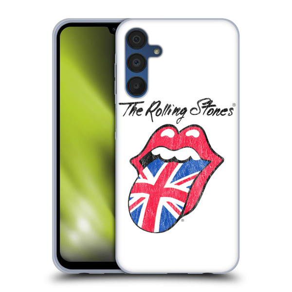 The Rolling Stones Key Art UK Tongue Soft Gel Case for Samsung Galaxy A15