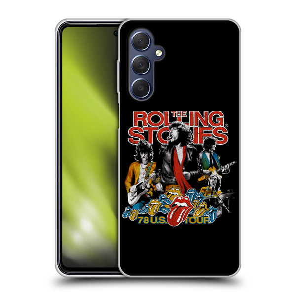 The Rolling Stones Key Art 78 US Tour Vintage Soft Gel Case for Samsung Galaxy M54 5G