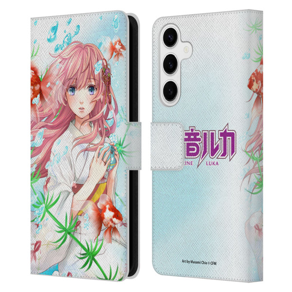 Hatsune Miku Characters Megurine Luka Leather Book Wallet Case Cover For Samsung Galaxy S24+ 5G