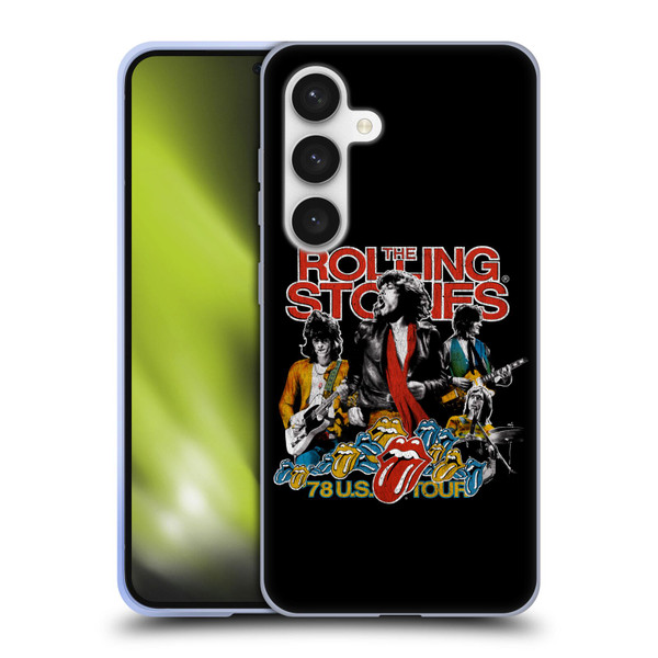 The Rolling Stones Key Art 78 US Tour Vintage Soft Gel Case for Samsung Galaxy S24 5G