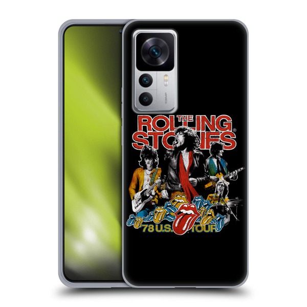 The Rolling Stones Key Art 78 US Tour Vintage Soft Gel Case for Xiaomi 12T 5G / 12T Pro 5G / Redmi K50 Ultra 5G