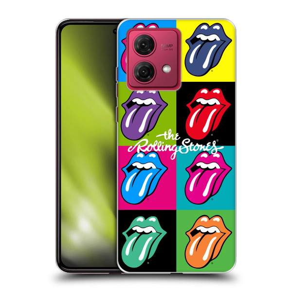 The Rolling Stones Licks Collection Pop Art 1 Soft Gel Case for Motorola Moto G84 5G