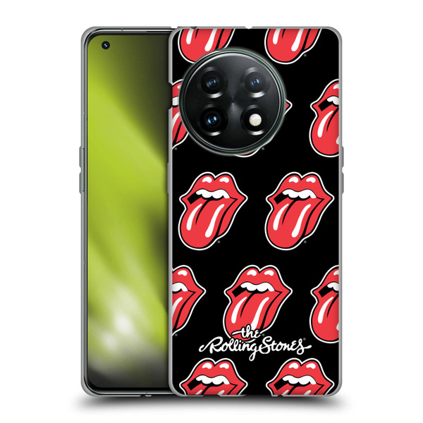 The Rolling Stones Licks Collection Tongue Classic Pattern Soft Gel Case for OnePlus 11 5G