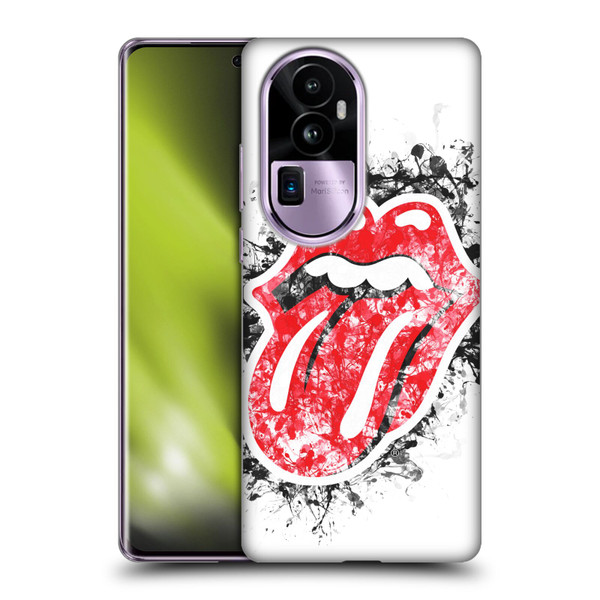 The Rolling Stones Licks Collection Distressed Look Tongue Soft Gel Case for OPPO Reno10 Pro+