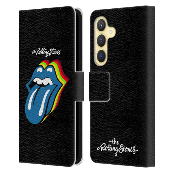 The Rolling Stones Licks Collection Pop Art 2 Leather Book Wallet Case Cover For Samsung Galaxy S24 5G