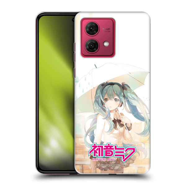Hatsune Miku Graphics Rain Soft Gel Case for Motorola Moto G84 5G
