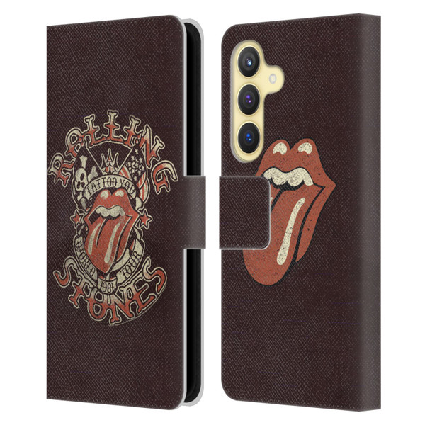 The Rolling Stones Tours Tattoo You 1981 Leather Book Wallet Case Cover For Samsung Galaxy S24 5G