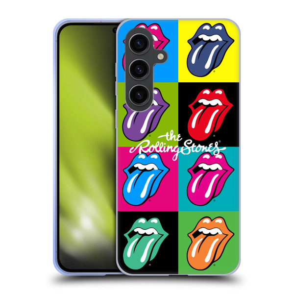 The Rolling Stones Licks Collection Pop Art 1 Soft Gel Case for Samsung Galaxy S24+ 5G