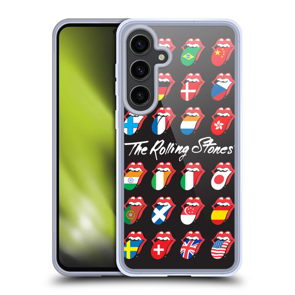 The Rolling Stones Licks Collection Flag Poster Soft Gel Case for Samsung Galaxy S24+ 5G