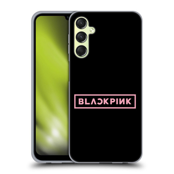 Blackpink The Album Pink Logo Soft Gel Case for Samsung Galaxy A24 4G / Galaxy M34 5G