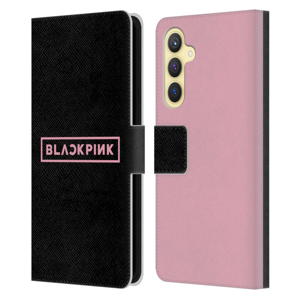 Blackpink The Album Pink Logo Leather Book Wallet Case Cover For Samsung Galaxy S23 FE 5G