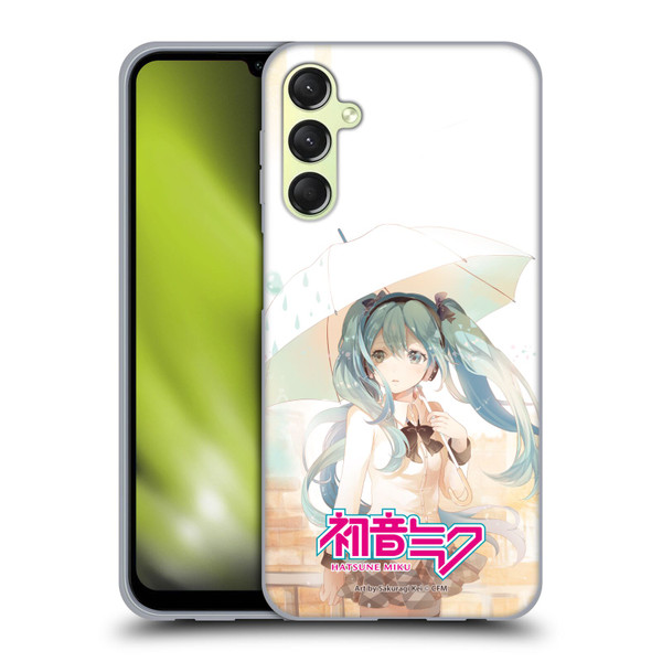 Hatsune Miku Graphics Rain Soft Gel Case for Samsung Galaxy A24 4G / Galaxy M34 5G