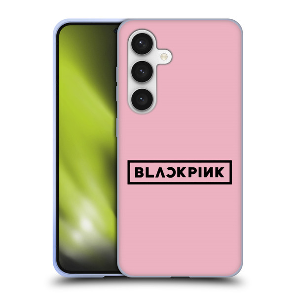 Blackpink The Album Black Logo Soft Gel Case for Samsung Galaxy S24 5G