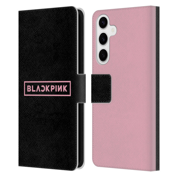 Blackpink The Album Pink Logo Leather Book Wallet Case Cover For Samsung Galaxy S24+ 5G
