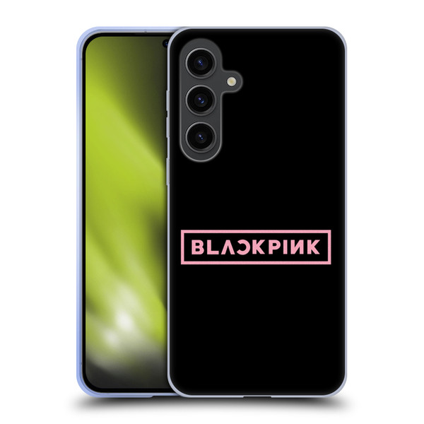 Blackpink The Album Pink Logo Soft Gel Case for Samsung Galaxy S24+ 5G