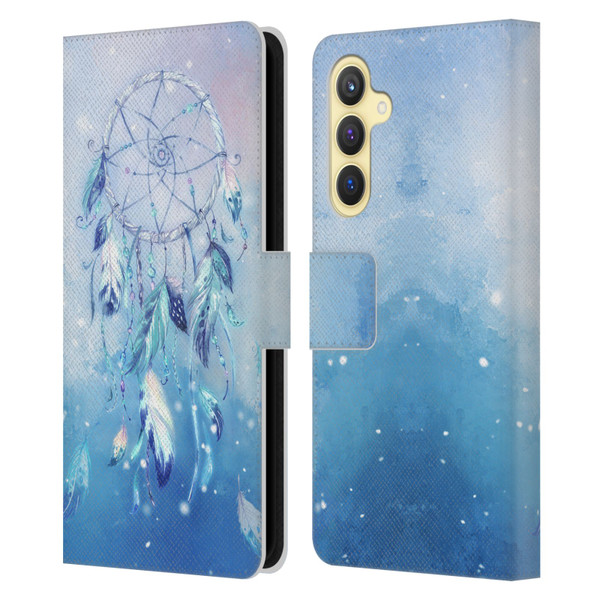 Simone Gatterwe Assorted Designs Blue Dreamcatcher Leather Book Wallet Case Cover For Samsung Galaxy S23 FE 5G