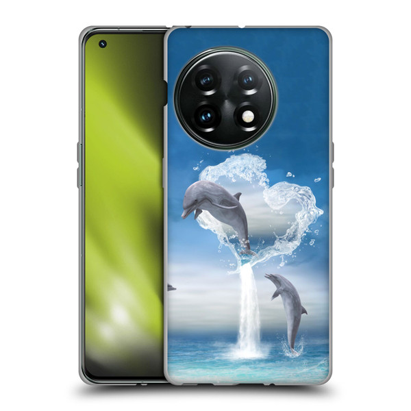 Simone Gatterwe Dolphins Lovers Soft Gel Case for OnePlus 11 5G