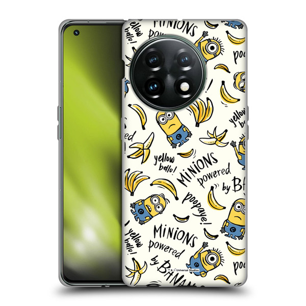 Despicable Me Minion Graphics Banana Doodle Pattern Soft Gel Case for OnePlus 11 5G
