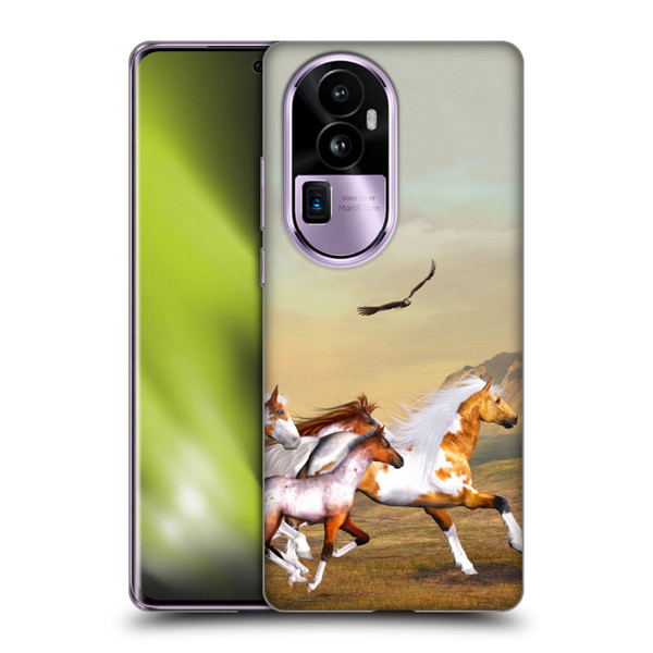 Simone Gatterwe Horses Wild Herd Soft Gel Case for OPPO Reno10 Pro+