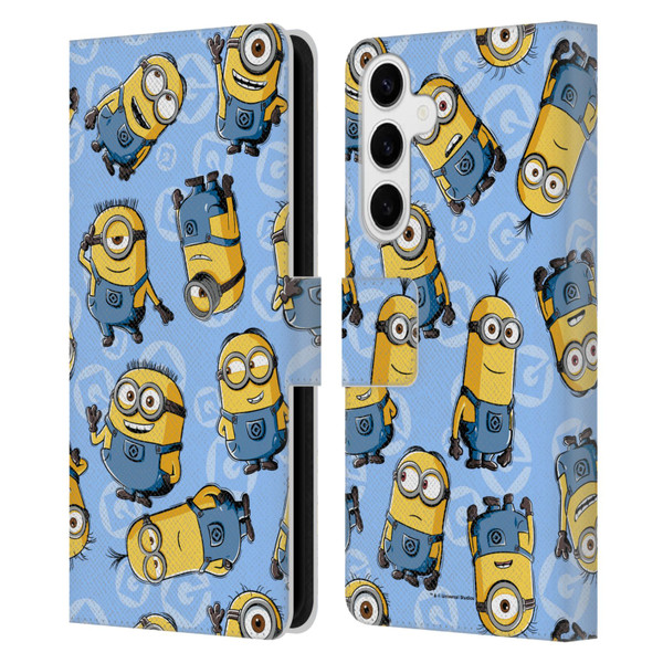 Despicable Me Minion Graphics Character Pattern Leather Book Wallet Case Cover For Samsung Galaxy S24+ 5G