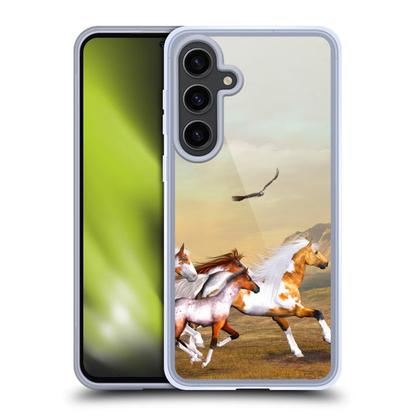 Simone Gatterwe Horses Wild Herd Soft Gel Case for Samsung Galaxy S24+ 5G