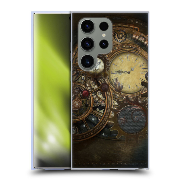 Simone Gatterwe Steampunk Clocks Soft Gel Case for Samsung Galaxy S24 Ultra 5G