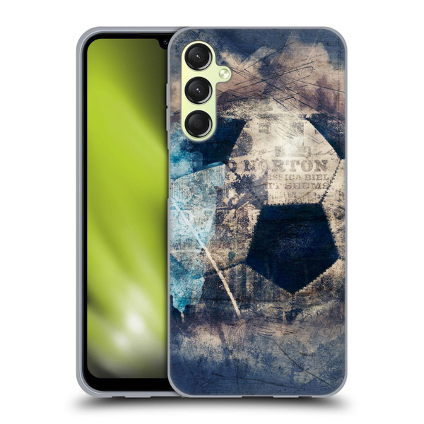 Simone Gatterwe Vintage And Steampunk Grunge Soccer Soft Gel Case for Samsung Galaxy A24 4G / Galaxy M34 5G