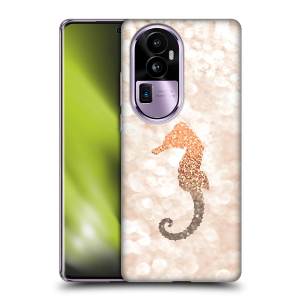 Monika Strigel Champagne Gold Seahorse Soft Gel Case for OPPO Reno10 Pro+