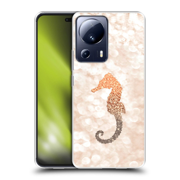Monika Strigel Champagne Gold Seahorse Soft Gel Case for Xiaomi 13 Lite 5G