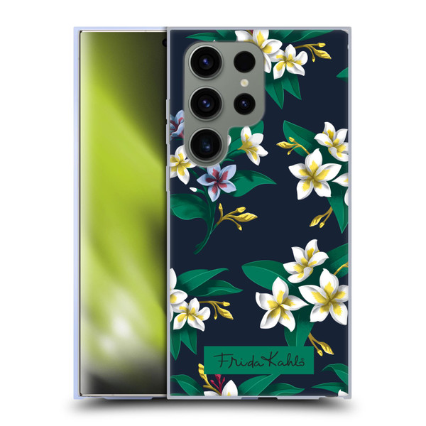 Frida Kahlo Flowers Plumeria Soft Gel Case for Samsung Galaxy S24 Ultra 5G