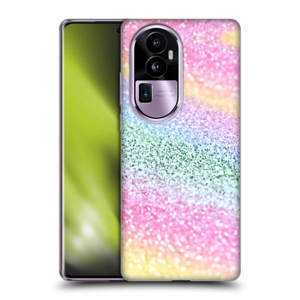 Monika Strigel Glitter Collection Unircorn Rainbow Soft Gel Case for OPPO Reno10 Pro+