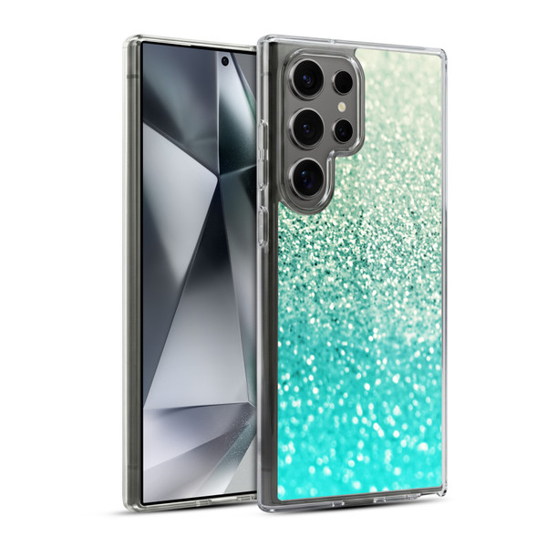 Monika Strigel Glitter Collection Mint Soft Gel Case for Samsung Galaxy S24 Ultra 5G & MagSafe
