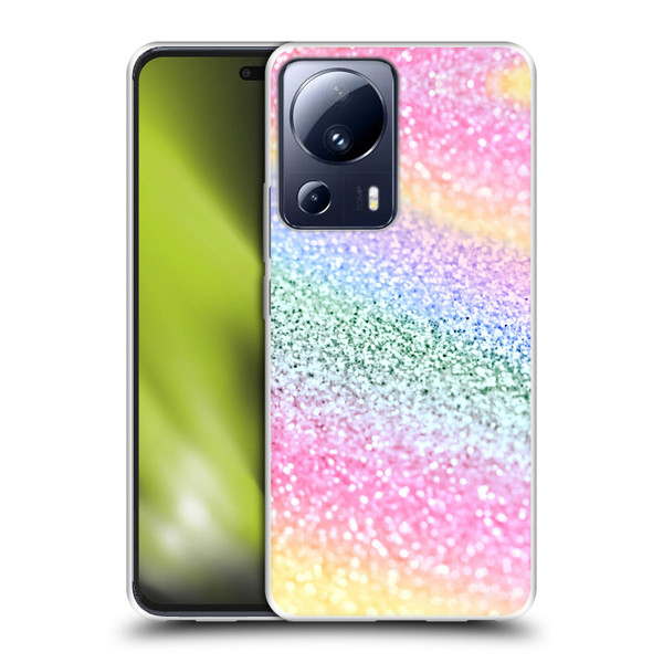 Monika Strigel Glitter Collection Unircorn Rainbow Soft Gel Case for Xiaomi 13 Lite 5G