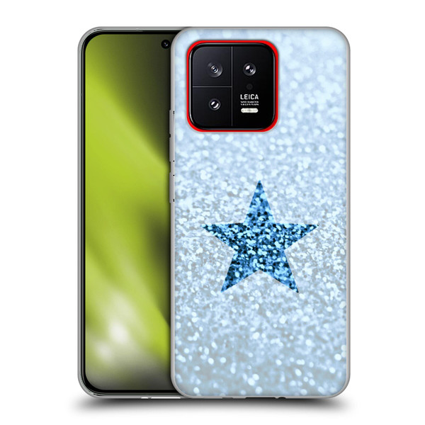 Monika Strigel Glitter Star Pastel Rainy Blue Soft Gel Case for Xiaomi 13 5G