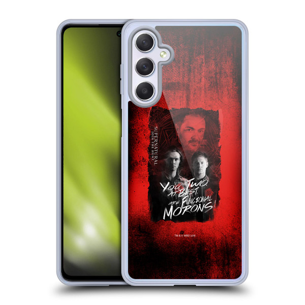 Supernatural Graphic Castiel Soft Gel Case for Samsung Galaxy M54 5G