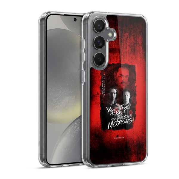 Supernatural Graphic Castiel Soft Gel Case for Samsung Galaxy S24 5G & MagSafe
