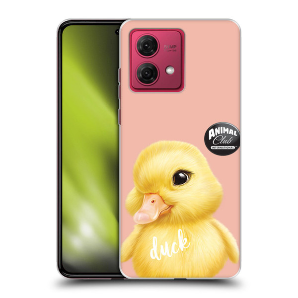 Animal Club International Faces Duck Soft Gel Case for Motorola Moto G84 5G
