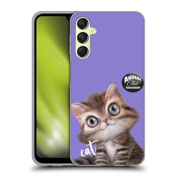 Animal Club International Faces Persian Cat Soft Gel Case for Samsung Galaxy A24 4G / M34 5G
