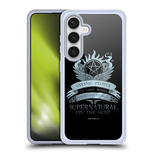 Supernatural Vectors Saving People Logo Soft Gel Case for Samsung Galaxy S24 5G
