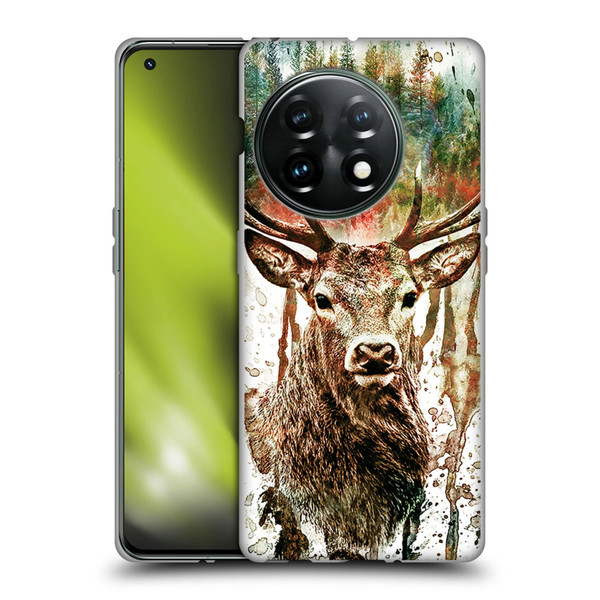 Riza Peker Animals Deer Soft Gel Case for OnePlus 11 5G