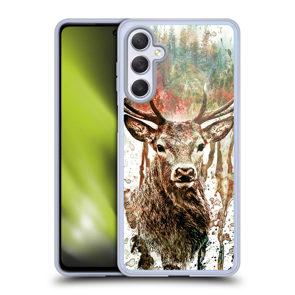 Riza Peker Animals Deer Soft Gel Case for Samsung Galaxy M54 5G